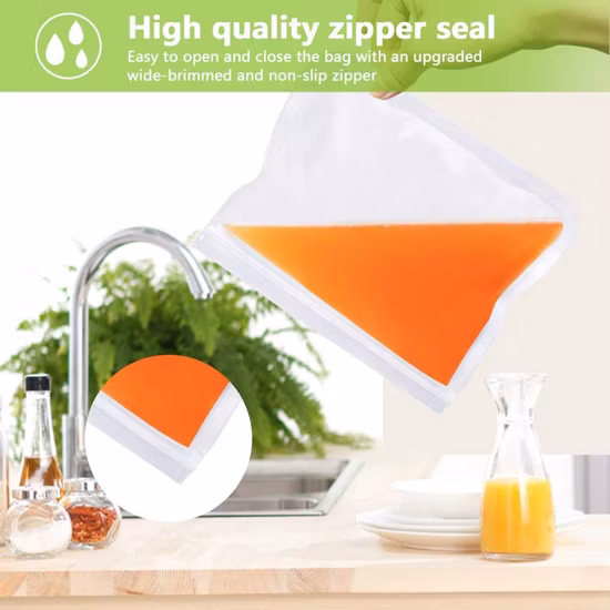 Leakproof Snack Sandwich PEVA Food Zipper Freezer Storage Frost Bags