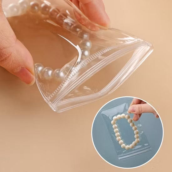 Individuell bedruckte, weiße, undurchsichtige PVC-EVA-Kunststoffverpackungsbeutel mit Reißverschluss für kleine Unternehmen