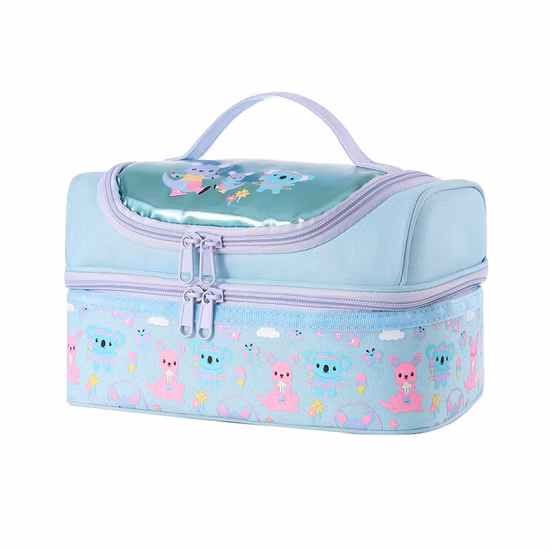 Doppellagige isolierte Thermo-Lunch-Kühltasche mit Schultergurt PEVA-Futter für Kinder im Alter von 5–9 Jahren, Schulanfang, individuelle Sublimationsdruck-Lebensmittelaufbewahrung